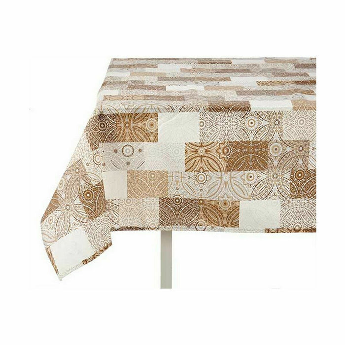 Față de Masă Pânză subțire Rezistent la pete Caramidă 140 x 180 cm Bej (6 Unități)