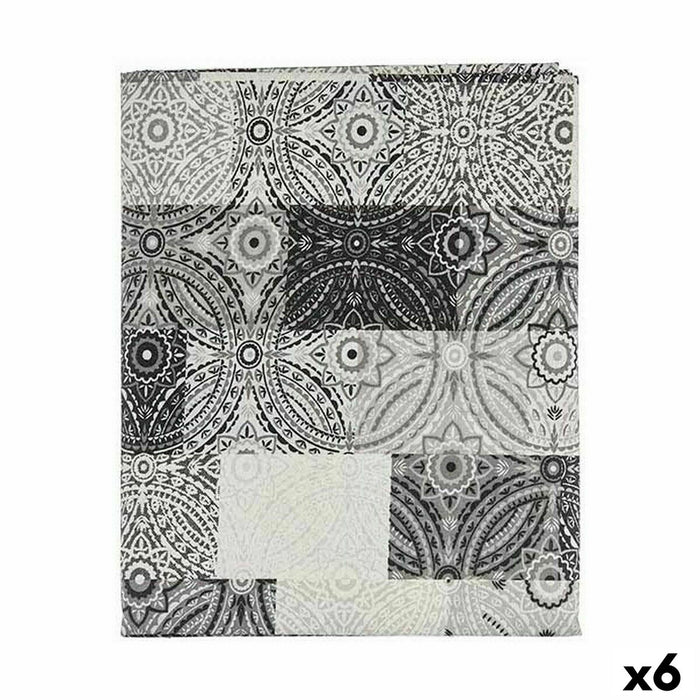Față de Masă Pânză subțire Rezistent la pete Caramidă 140 x 180 cm Gri (6 Unități)