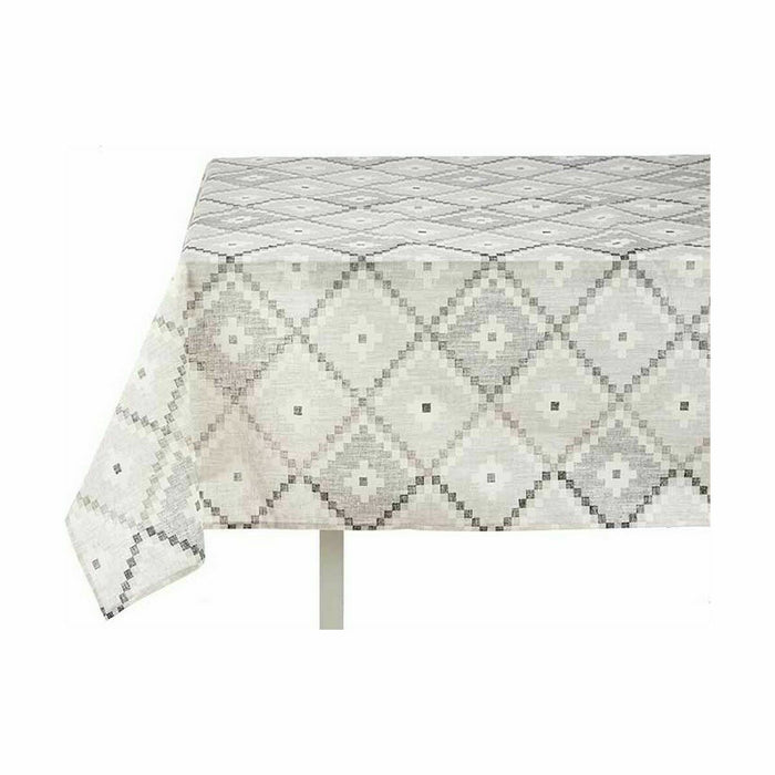 Față de Masă Pânză subțire Rezistent la pete Romb 140 x 180 cm Gri (6 Unități)
