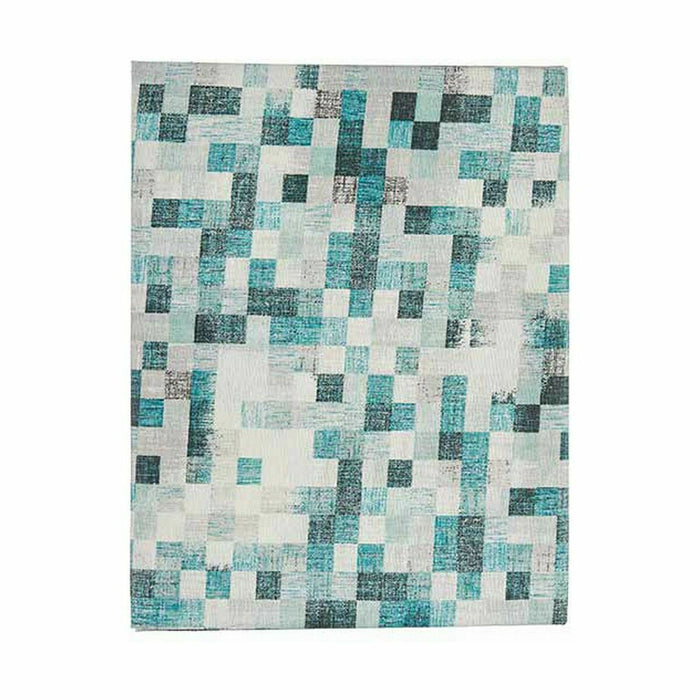 Față de Masă Pânză subțire Rezistent la pete Cadre 140 x 180 cm Turquoise (6 Unități)