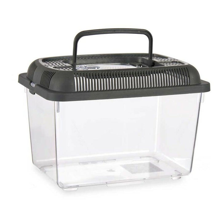 Acvariu Cu mâner Mare Gri Plastic 7 L 20 x 20 x 30 cm (8 Unități)