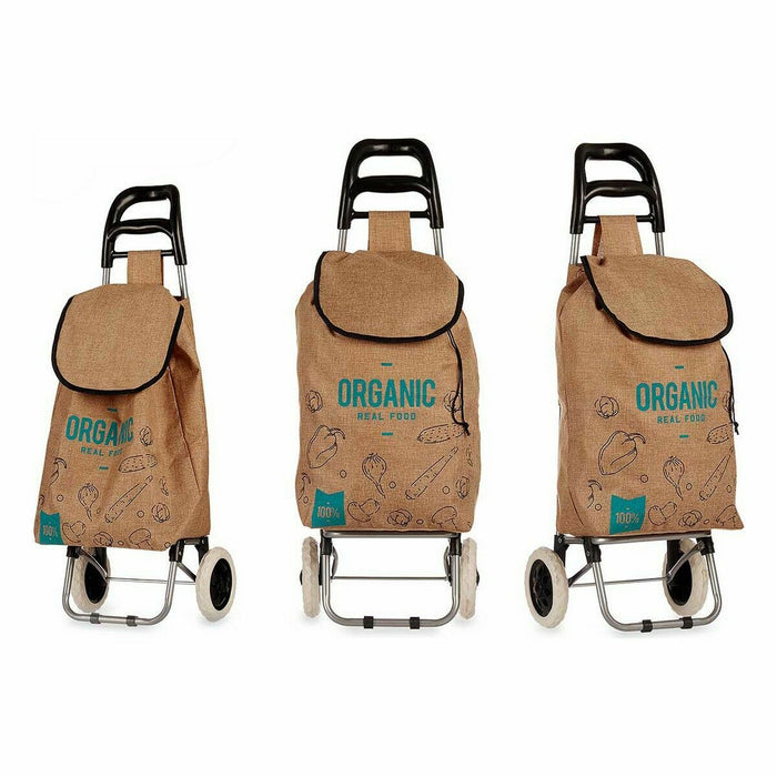 Cărucior de cumpărături Organic Maro 3,3 L 36 x 95 x 35 cm (10 Unități)