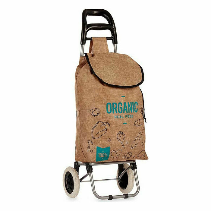 Cărucior de cumpărături Organic Maro 3,3 L 36 x 95 x 35 cm (10 Unități)