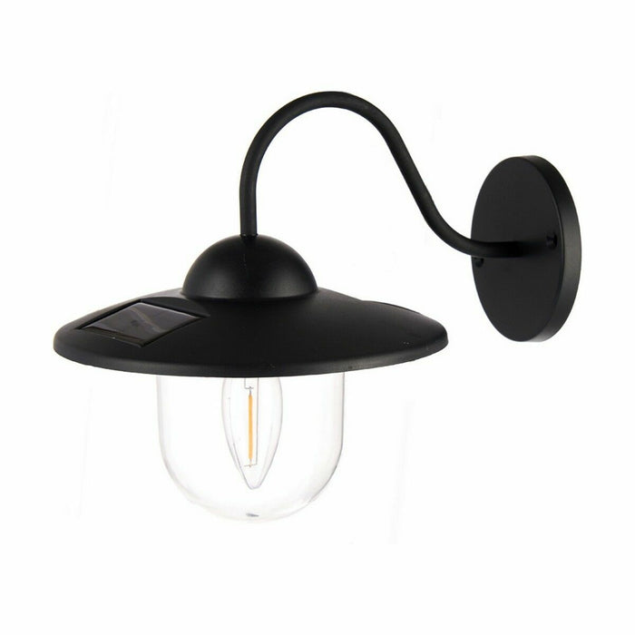 Lampă de perete sarcină solară Lampă Negru Plastic (12 Unități)