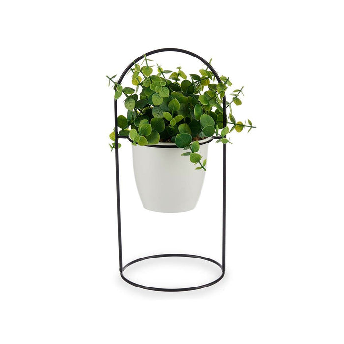 Plantă decorativă Frunze Rotundă Metal Plastic 21 x 30 x 21 cm (8 Unități)