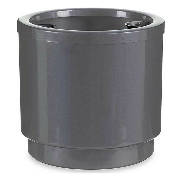 Ghiveci cu auto-udare Argintiu polipropilenă 26 x 25 x 26 cm (4 Unități)