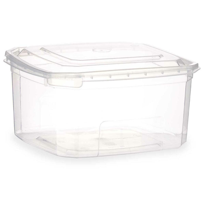 Cutie de prânz dreptunghiulară cu capac Transparent polipropilenă 1 L 14,1 x 8 x 15,5 cm (12 Unități)