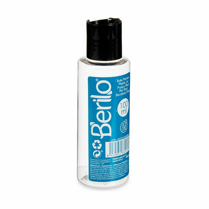 Distribuitor de lichide pentru călătorie Negru Transparent Plastic 100 ml (24 Unități)