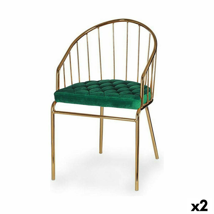 Scaun Bare Verde Auriu* 51 x 81 x 52 cm (2 Unități)