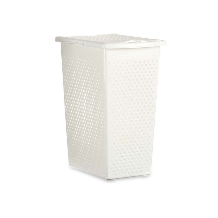 Coș pentru rufe Alb Plastic 38 L 27,5 x 49,5 x 38 cm (10 Unități)