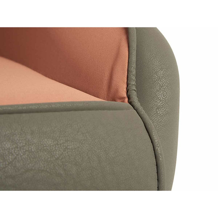 Fotoliu Dungi Negru Gri Roz Oțel 51 x 92 x 65 cm (2 Unități)