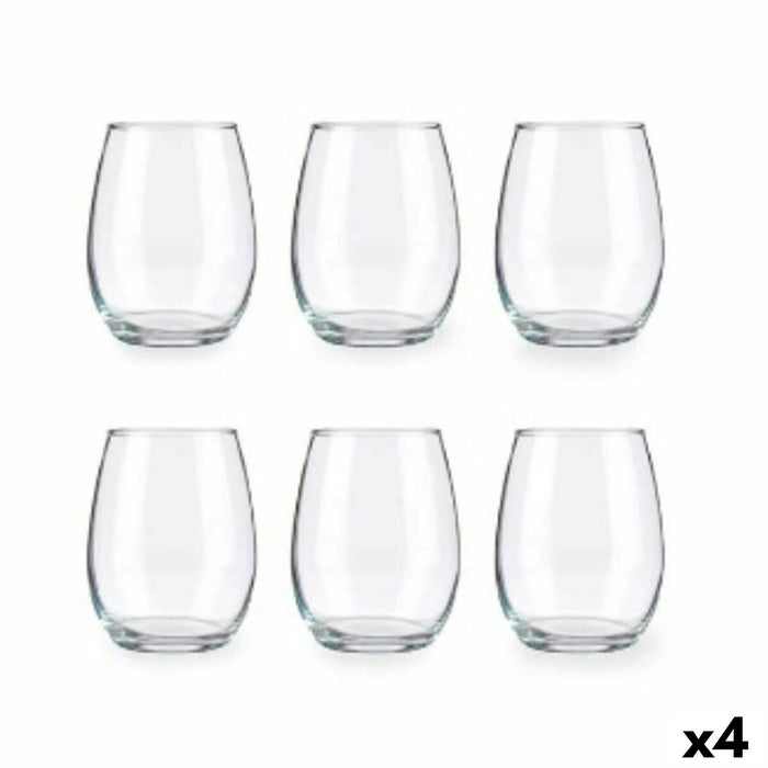 Set de pahare Amber Transparent Sticlă 350 ml (4 Unități)