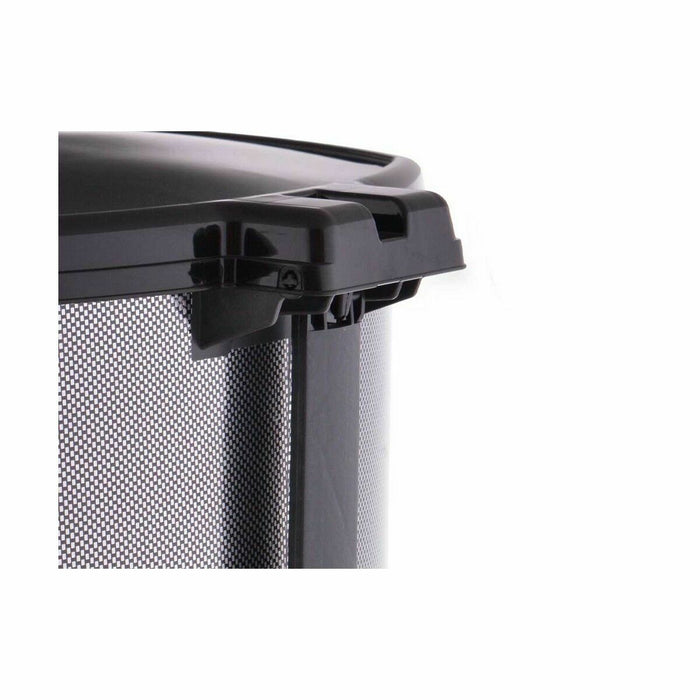 Coș de gunoi pentru hârtie cu pedală Gri închis Plastic 20 L (4 Unități)