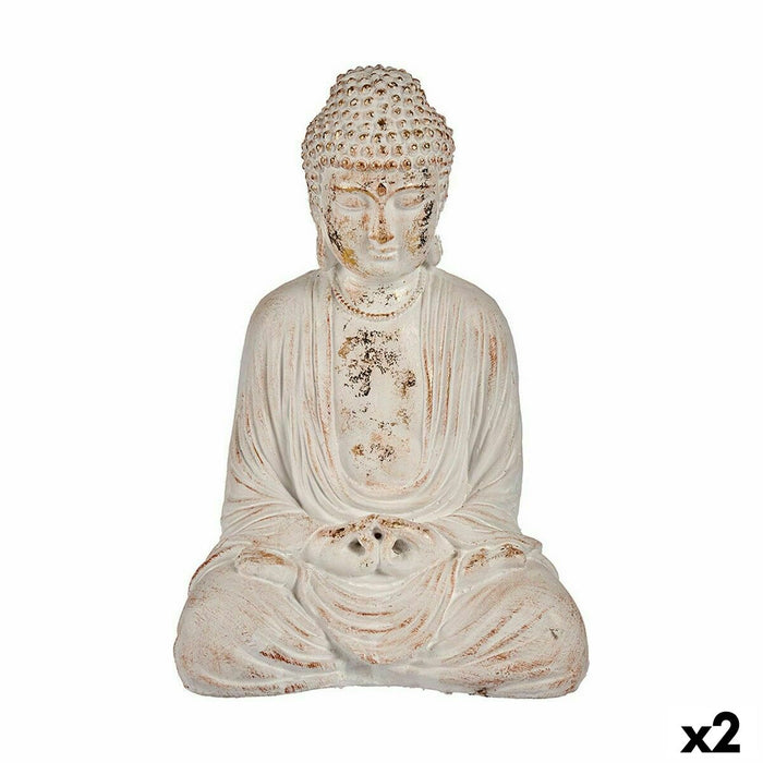 Figurină decorativă de grădină Buda Polirășină 22,5 x 40,5 x 27 cm (2 Unități)