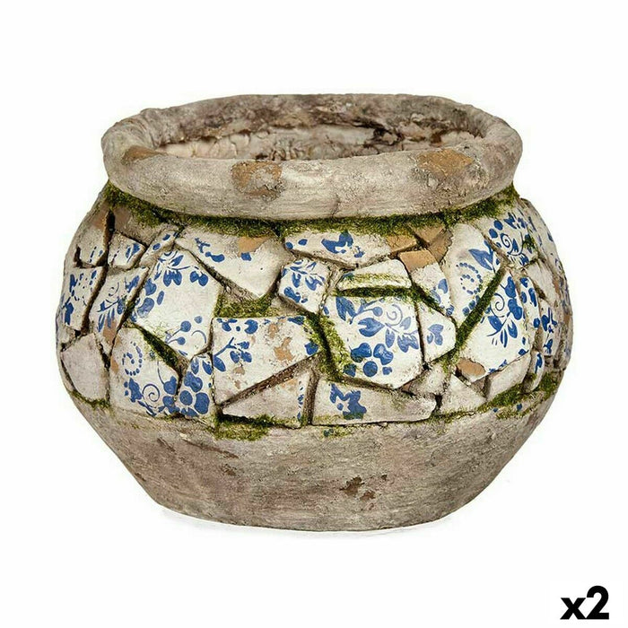 Figurină decorativă de grădină Vază Polirășină 28 x 19,5 x 28 cm (2 Unități)