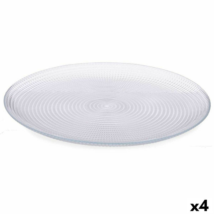 Set de farfurii Generation Ø 27 cm Transparent Sticlă (4 Unități)