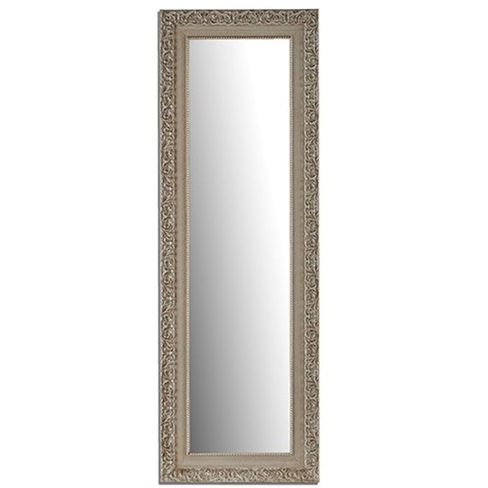 Oglindă de perete Alb Lemn Sticlă 45,5 x 136 x 1,5 cm (2 Unități)