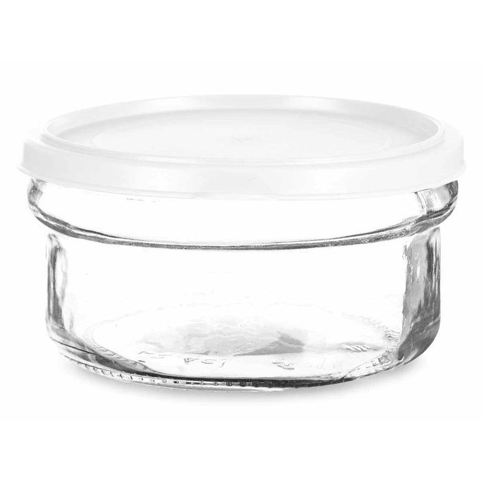 Cutie rotundă pentru prânz cu capac Alb Plastic 415 ml 12 x 6 x 12 cm (24 Unități)