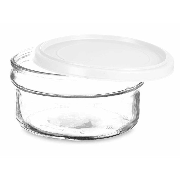Cutie rotundă pentru prânz cu capac Alb Plastic 415 ml 12 x 6 x 12 cm (24 Unități)
