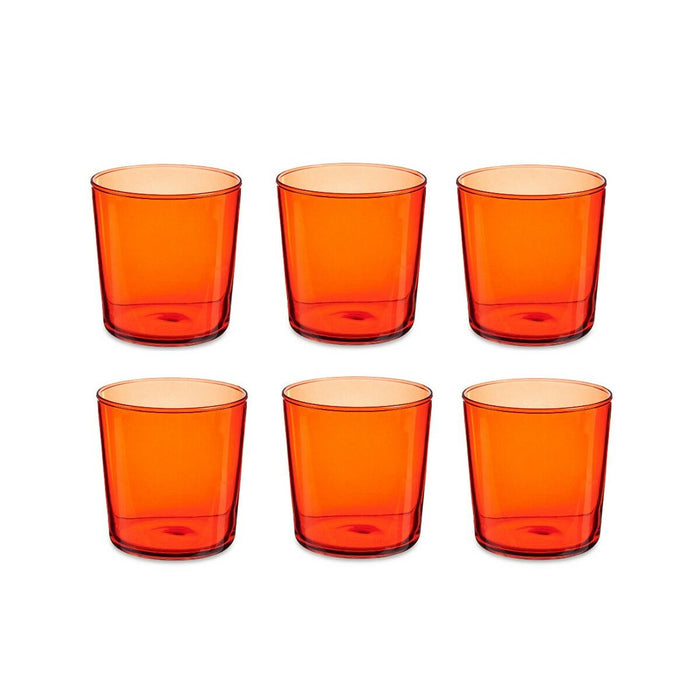 Set de pahare Bistro Roșu Sticlă 380 ml (4 Unități)