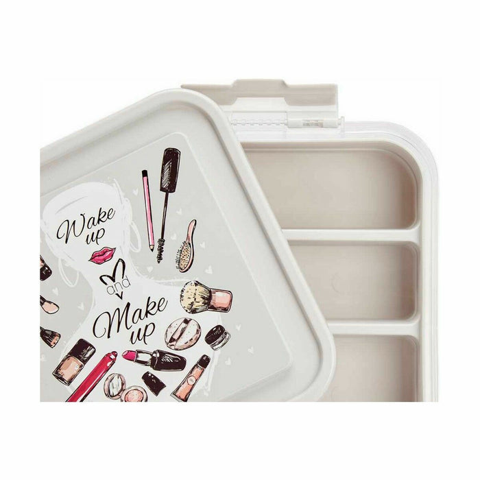 Cutie cu compartimente Produse cosmetice Transparent Plastic 24,5 x 11,5 x 26 cm (12 Unități)
