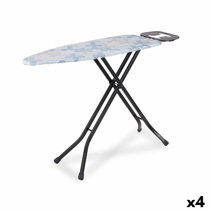 Masă de Călcat Albastru Bej Gri Metal Abstract 110 x 38 x 92 cm (4 Unități)