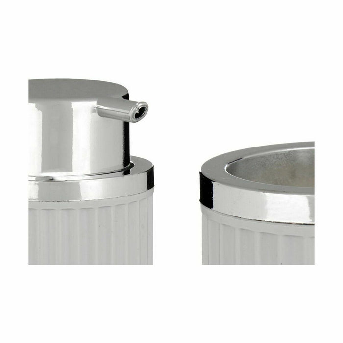 Set de Baie Gri Plastic (12 Unități)