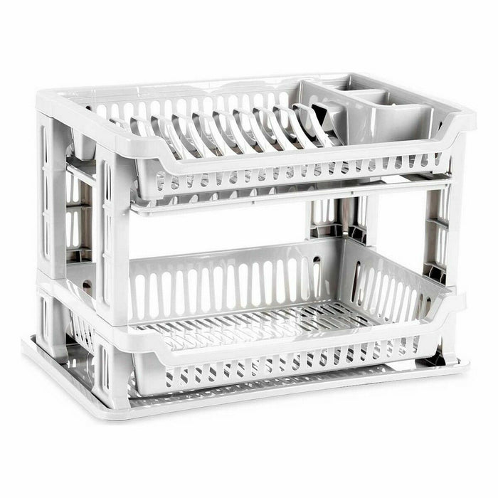 Drenor Alb Plastic 45 x 30 x 30,5 cm (6 Unități)