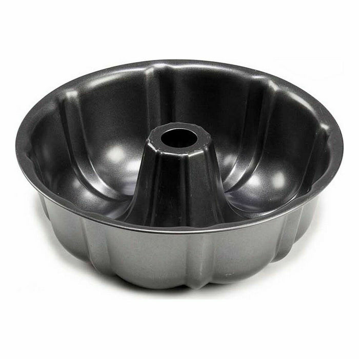 Formă pentru cuptor Inel Gri închis Metal 25,4 x 8 x 25,4 cm (12 Unități)