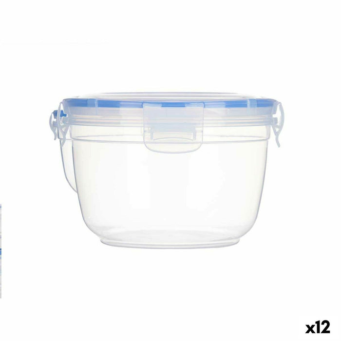 Cutie pentru prânz ermetică Cilindru Transparent polipropilenă 1,2 L 15,5 x 10,5 x 15,5 cm (12 Unități)