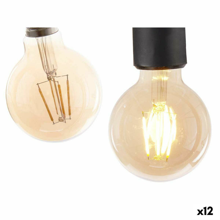 Bec LED E27 Vintage Transparent 4 W 8 x 12 x 8 cm (12 Unități)