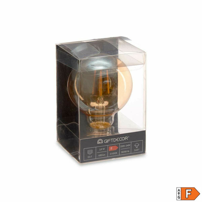 Bec LED E27 Vintage Transparent 4 W 8 x 12 x 8 cm (12 Unități)