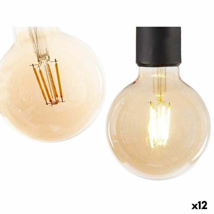 Bec LED Vintage E27 Transparent 4 W 9,5 x 14 x 9,5 cm (12 Unități)