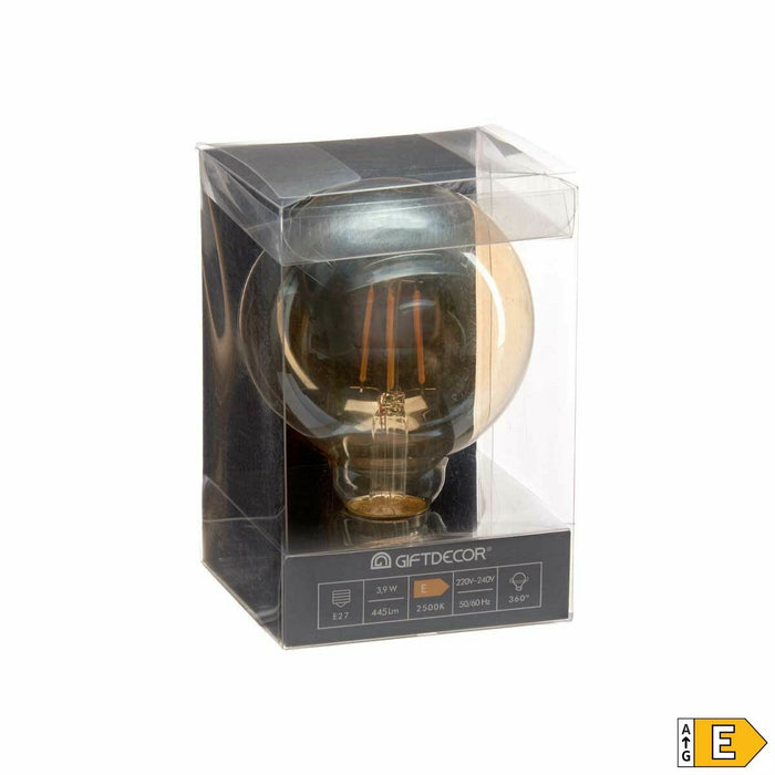 Bec LED Vintage E27 Transparent 4 W 9,5 x 14 x 9,5 cm (12 Unități)