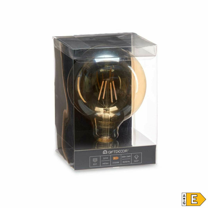 Bec LED Vintage E27 Transparent 4 W 12,5 x 17,5 x 12,5 cm (12 Unități)