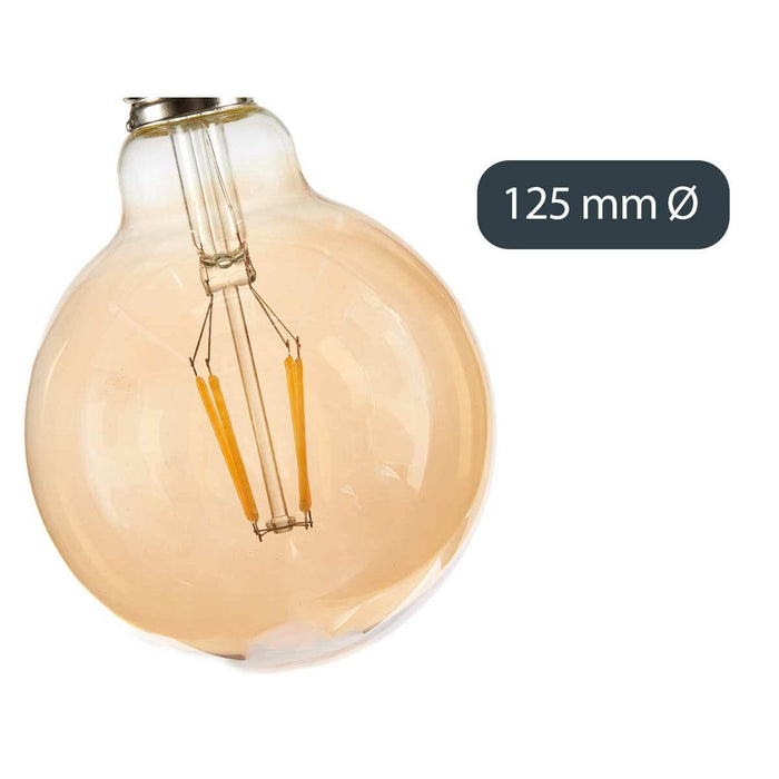 Bec LED Vintage E27 Transparent 4 W 12,5 x 17,5 x 12,5 cm (12 Unități)