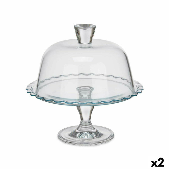 Caserolă Transparent Sticlă 26 x 26 x 26 cm (2 Unități)