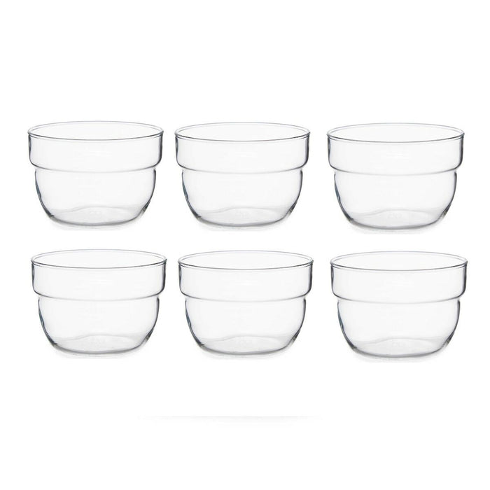 Set de boluri Motto Transparent Sticlă 200 ml (8 Unități)