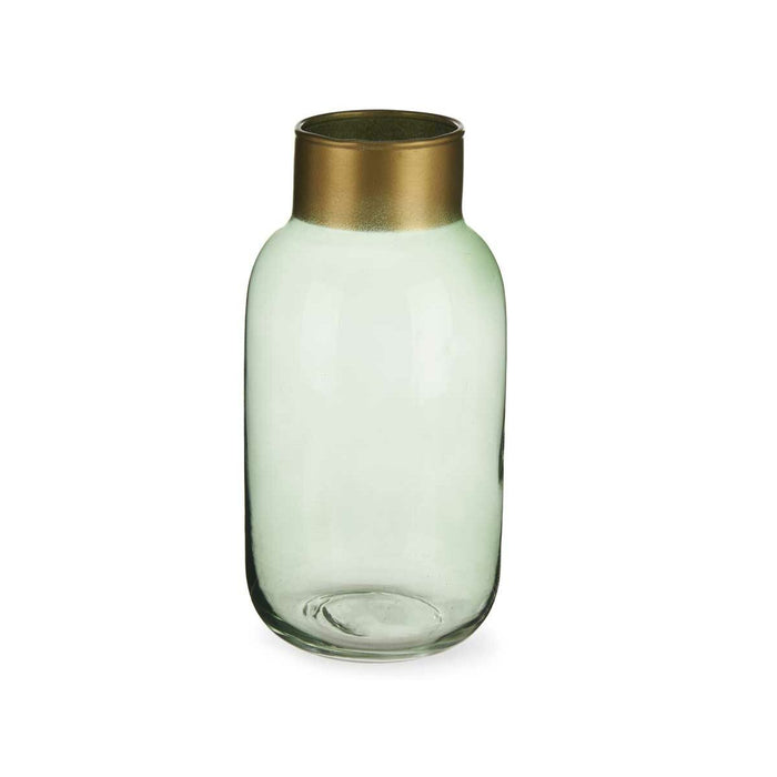 Vază Verde Auriu* Sticlă 11,5 x 24 x 11,5 cm (6 Unități)