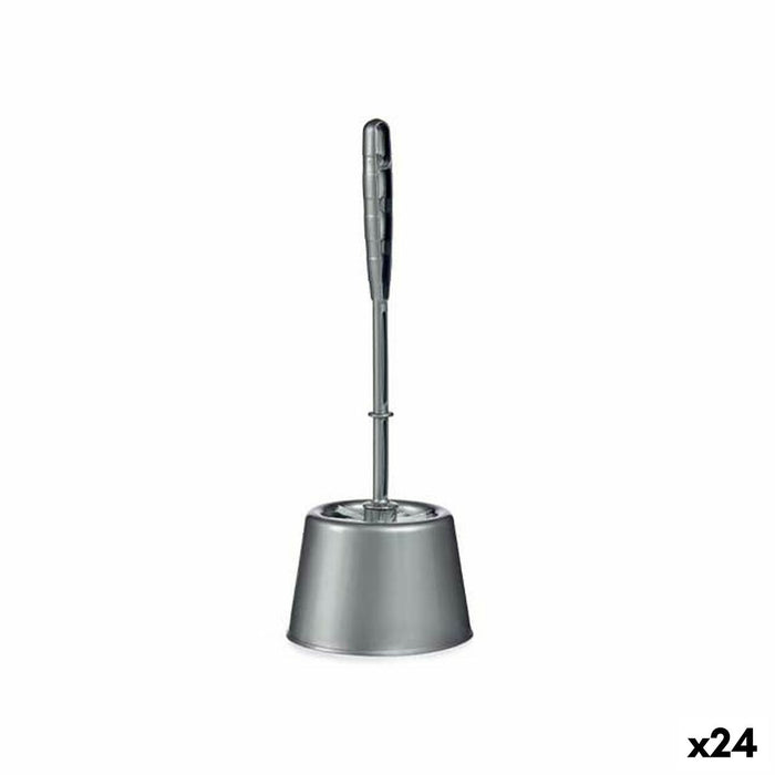 Perie pentru toaletă Argintiu Plastic 13 x 36,5 x 13 cm (24 Unități)