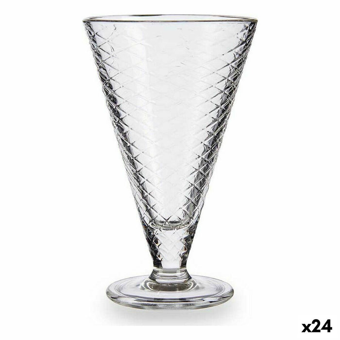 Pahar de îngheţată și milk shake Transparent Sticlă 340 ml (24 Unități)
