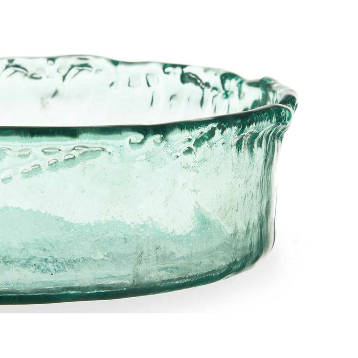 Decorațiune pentru Centrul Mesei Geam Transparent 30 x 8 x 30 cm (2 Unități)