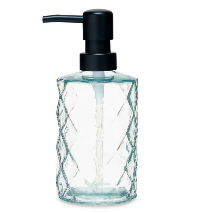 Dozator de Săpun Diamant Geam Transparent Plastic 410 ml (12 Unități)
