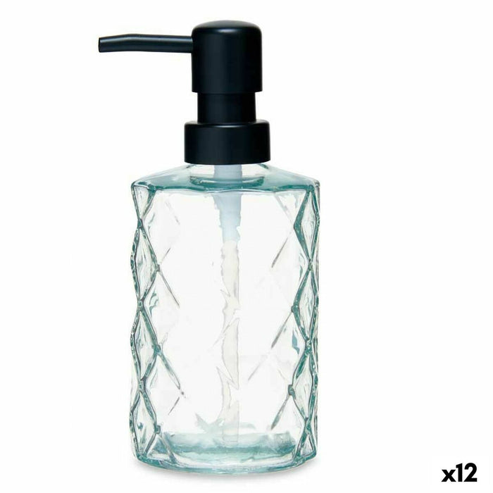 Dozator de Săpun Diamant Geam Transparent Plastic 410 ml (12 Unități)