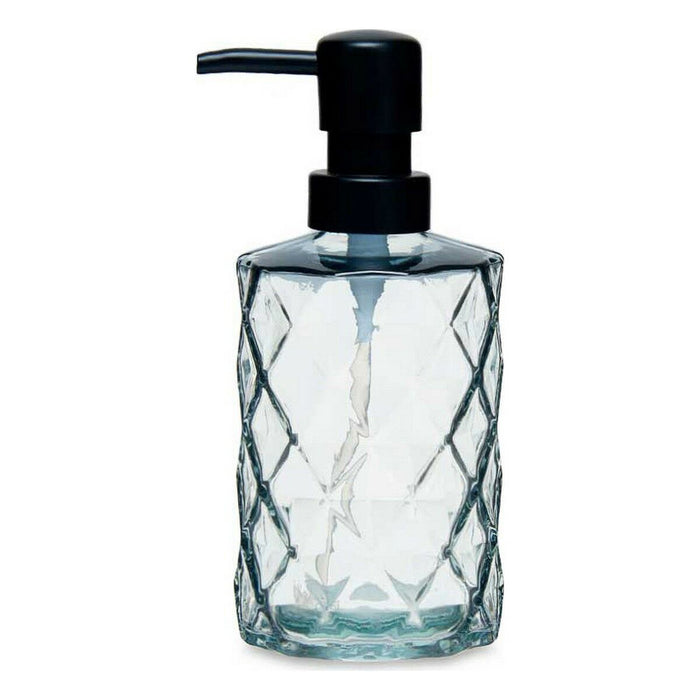 Dozator de Săpun Diamant Geam Negru Plastic 410 ml (12 Unități)