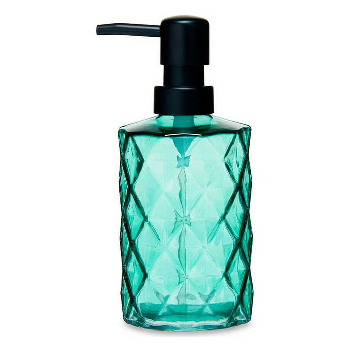 Dozator de Săpun Diamant Geam Verde Plastic 410 ml (12 Unități)