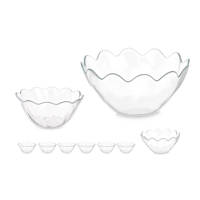 Set de boluri Hasir Transparent Sticlă (2 Unități)