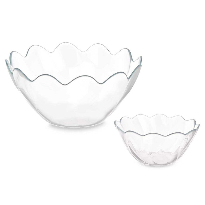 Set de boluri Hasir Transparent Sticlă (2 Unități)