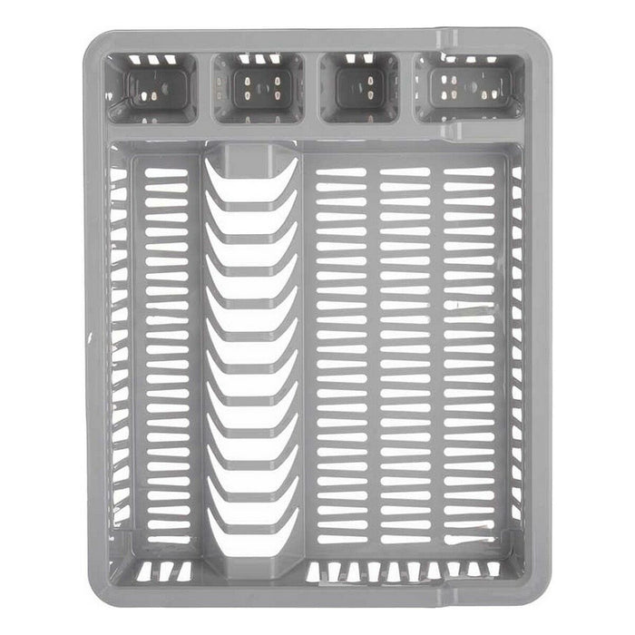 Scurgător de Vase pentru Chiuvetă 46 x 8 x 37,5 cm Gri Plastic (12 Unități)