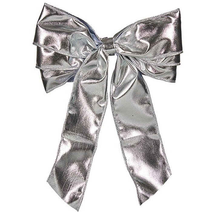 Fundă Ornament de Crăciun Argintiu 30 x 4 x 20 cm (12 Unități)